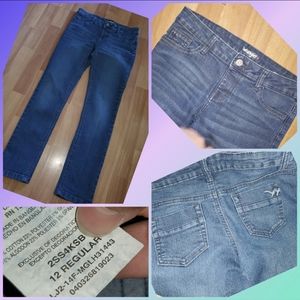 3 pairs of girls size 12 wranglers!